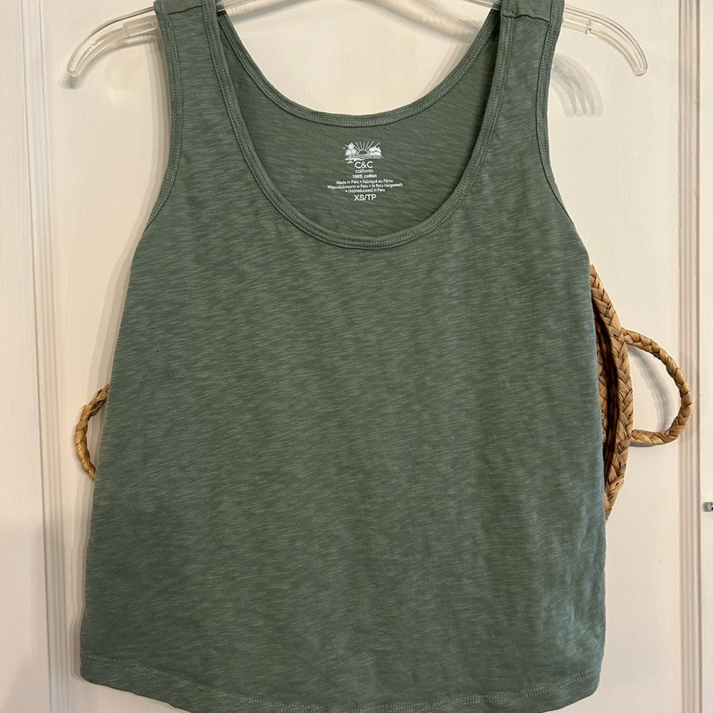 C&C California Olive Tank Top